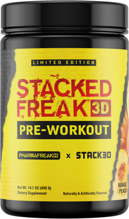 PharmaFreak Stacked Freak 3D Pre-workout - 400 g - Mango Peach