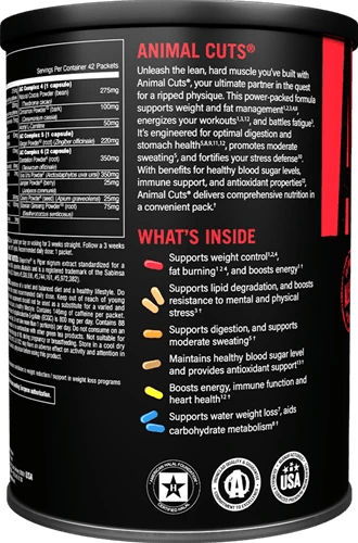 Animal Advanced Cuts - 42 packs - | Köp hos Gymcentralen