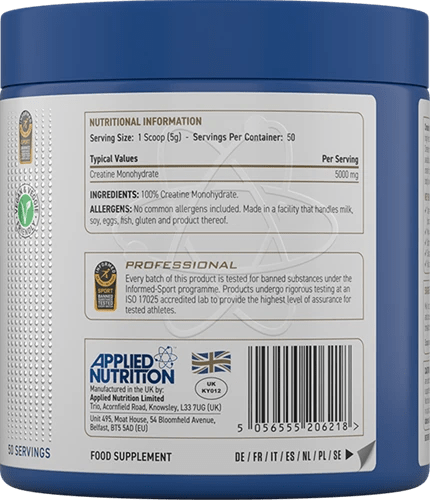 Applied Nutrition Creatine Monohydrate - 250 g - | Köp hos Gymcentralen