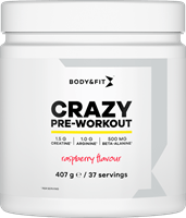 Body & Fit Crazy Pre - workout - 407 g - | Köp hos Gymcentralen