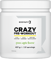 Body & Fit Crazy Pre - workout - 407 g - | Köp hos Gymcentralen