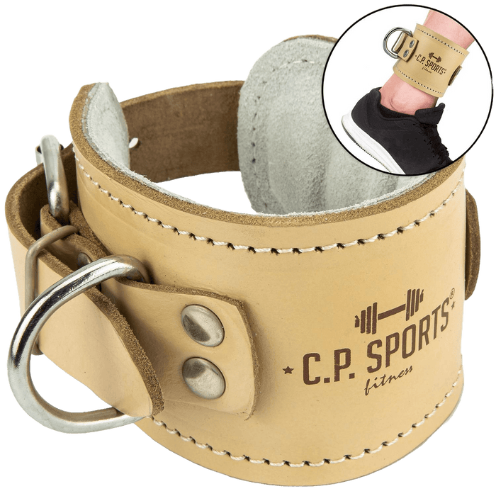 C.P. Sports Ankle Strap Leather, natur - Redskap | Köp hos Gymcentralen