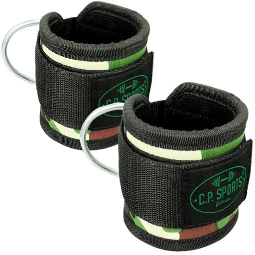 C.P. Sports Ankle Straps Premium (par), Green Camo - Redskap | Köp hos Gymcentralen