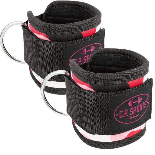 C.P. Sports Ankle Straps Premium (par), Pink Camo - Redskap | Köp hos Gymcentralen