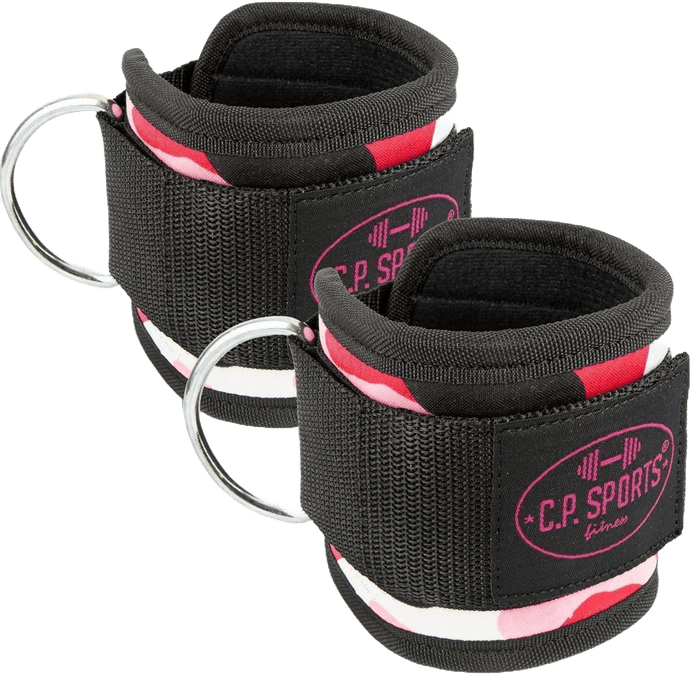 C.P. Sports Ankle Straps Premium (par), Pink Camo - Redskap | Köp hos Gymcentralen