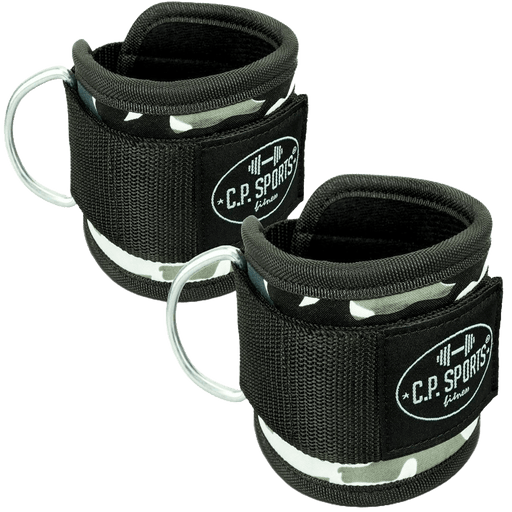 C.P. Sports Ankle Straps Premium (par), White Camo - Redskap | Köp hos Gymcentralen