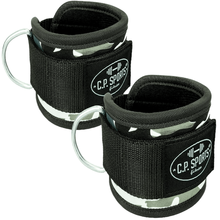 C.P. Sports Ankle Straps Premium (par), White Camo - Redskap | Köp hos Gymcentralen