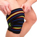C.P. Sports Knee Wraps, Black/Blue - Red - Yellow, 2,5 m - Utrustning | Köp hos Gymcentralen