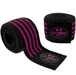 C.P. Sports Knee Wraps, Black/Pink, 2 m - Utrustning | Köp hos Gymcentralen