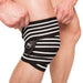 C.P. Sports Knee Wraps, Black/White, 2 m - Utrustning | Köp hos Gymcentralen