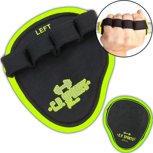 C.P. Sports Power Grips Pro, Black/Yellow - Utrustning | Köp hos Gymcentralen