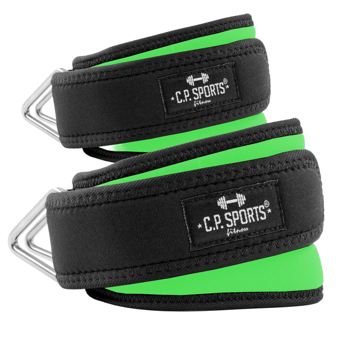 C.P. Sports Wrist & Ankle Strap Premium (par), Neon Green - Redskap | Köp hos Gymcentralen