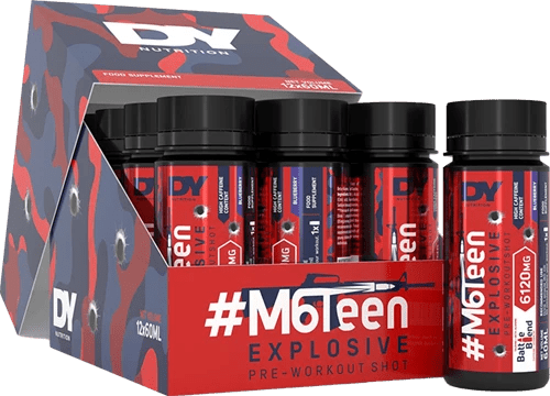 Dorian Yates Nutrition M6Teen Pre - workout Shots - 12 x 60 ml - | Köp hos Gymcentralen