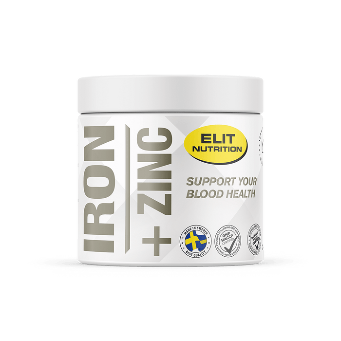 Elit Nutrition JÄRN + ZINK, 60 kapslar - | Köp hos Gymcentralen