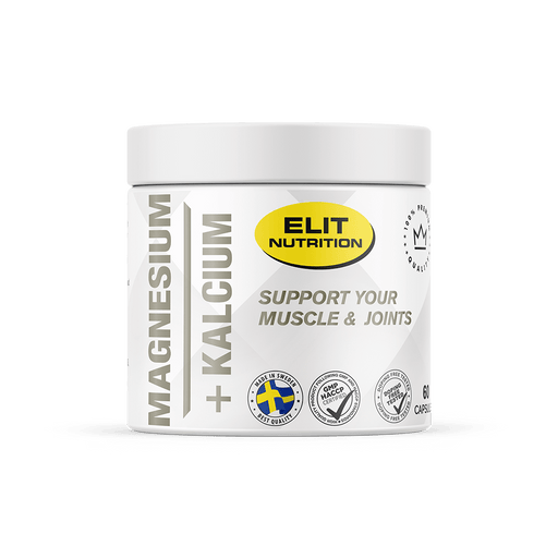 Elit Nutrition MAGNESIUM + KALCIUM, 60 kapslar - | Köp hos Gymcentralen