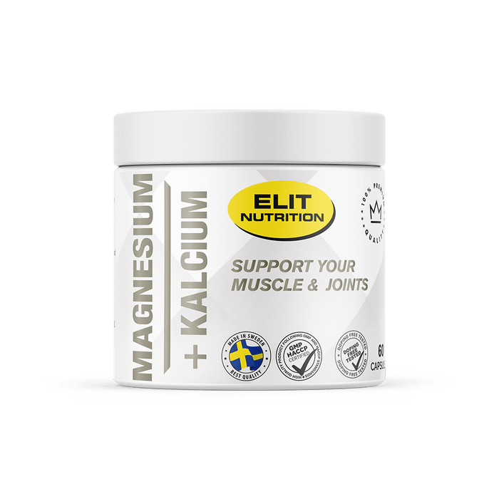 Elit Nutrition MAGNESIUM + KALCIUM, 60 kapslar - | Köp hos Gymcentralen