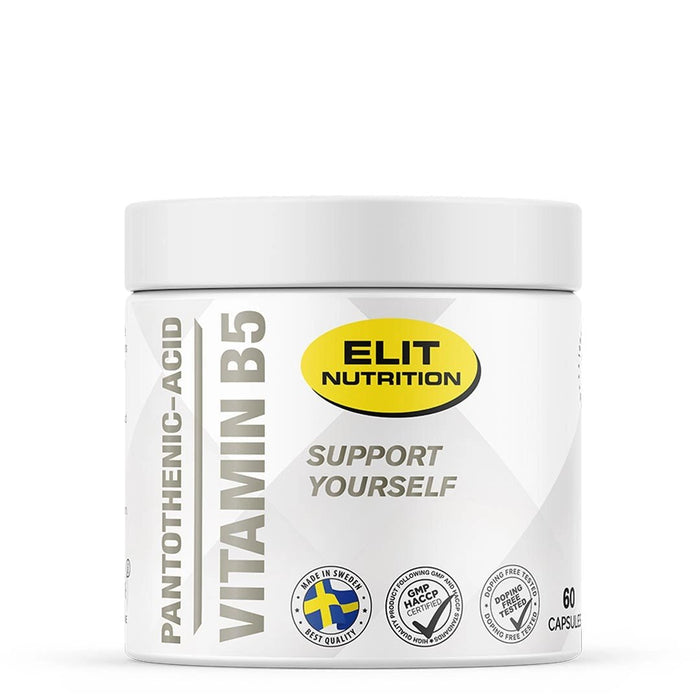 Elit Nutrition PANTOTHENICACID - VITAMIN B5, 60 kapslar - | Köp hos Gymcentralen