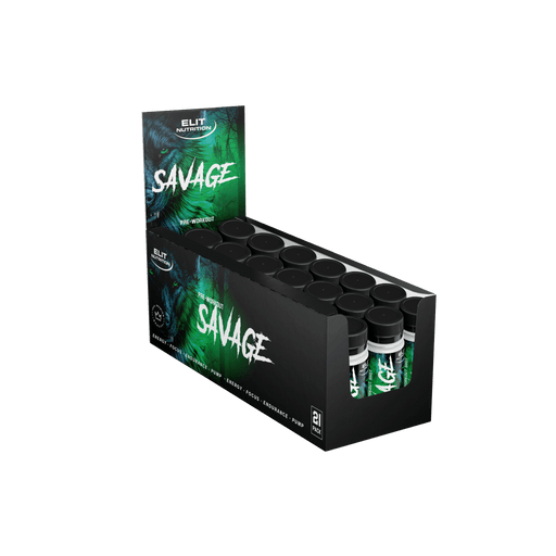 Elit Nutrition SAVAGE PWO SHOT 60 ml x 21 st - | Köp hos Gymcentralen