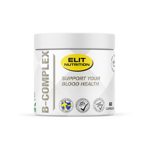 Elit Nutrition VITAMIN B - COMPLEX, 60 kapslar - | Köp hos Gymcentralen