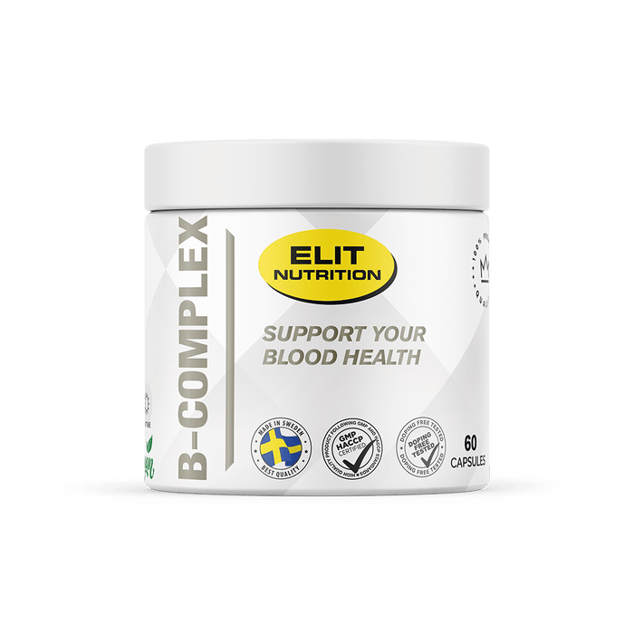 Elit Nutrition VITAMIN B - COMPLEX, 60 kapslar - | Köp hos Gymcentralen