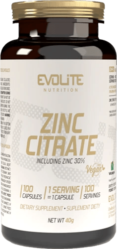 Evolite Zinc Citrate 50 mg - 100 caps - | Köp hos Gymcentralen