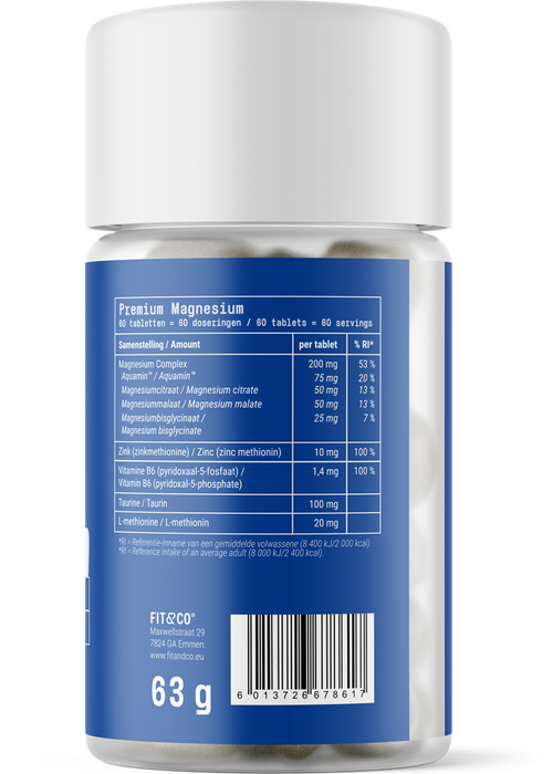 Fit & Co Premium Magnesium - 60 tabletter