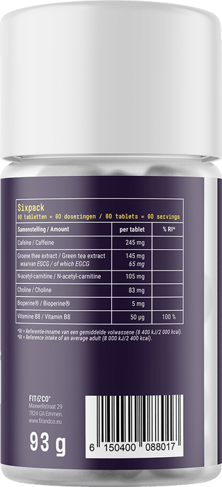 Fit & Co Sixpack - 60 tabs - | Köp hos Gymcentralen