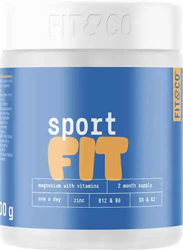 Fit & Co Sport Fit Magnesium with Vitamins - 300 g - | Köp hos Gymcentralen