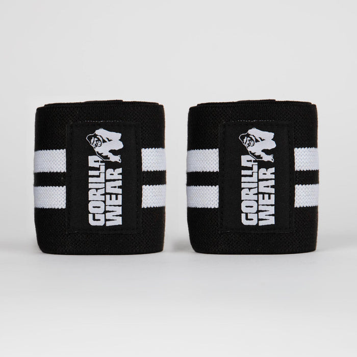 Gorilla Wear Ankle Wraps, black/white - Utrustning | Köp hos Gymcentralen