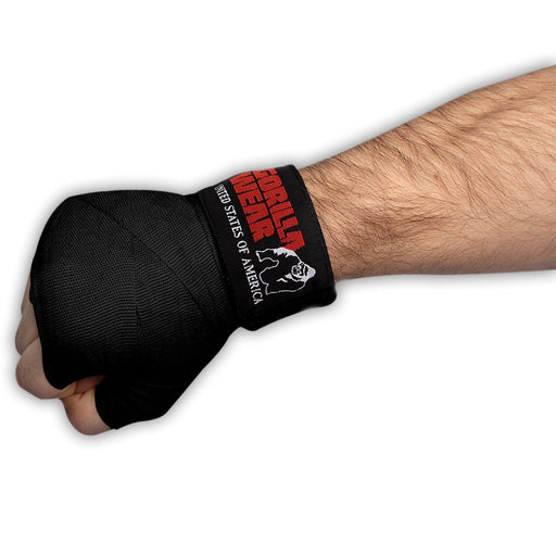 Gorilla Wear Boxing Hand Wraps, black - Kampsport | Köp hos Gymcentralen