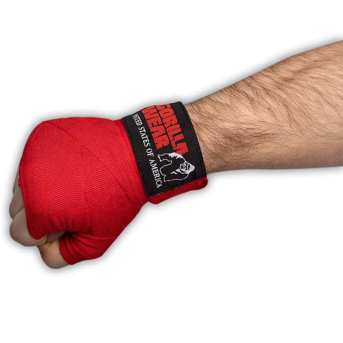 Gorilla Wear Boxing Hand Wraps, red - Kampsport | Köp hos Gymcentralen