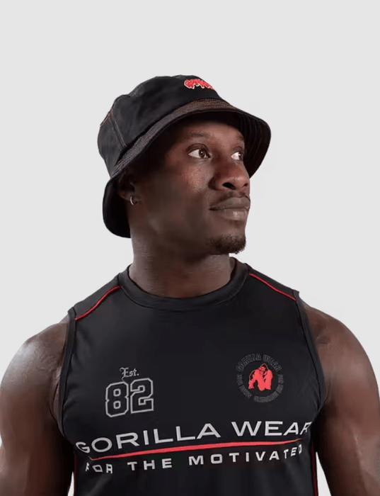 Gorilla Wear Bryce Bucket Hat, black - Accessoarer | Köp hos Gymcentralen