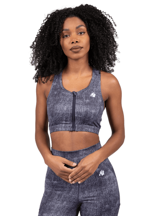 Gorilla Wear Camilla Zip - Front Sports Bra - Kläder | Köp hos Gymcentralen