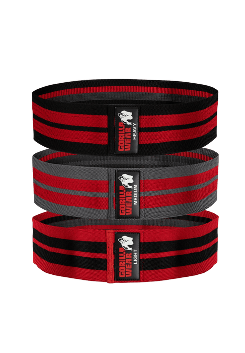 Gorilla Wear Glute Bands 3 - Pack, black/red/grey - Redskap | Köp hos Gymcentralen