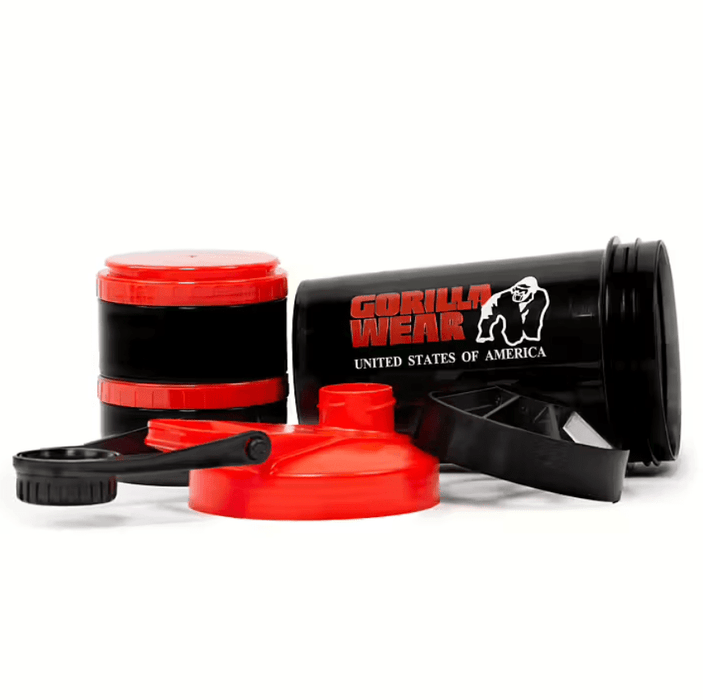 Gorilla Wear Shaker 2 Go 760 ml, black/red - Accessoarer | Köp hos Gymcentralen