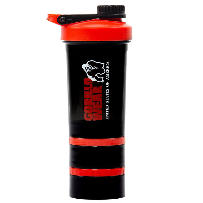 Gorilla Wear Shaker 2 Go 760 ml, black/red - Accessoarer | Köp hos Gymcentralen
