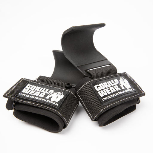 Gorilla Wear Weight Lifting Hooks, black/white - Utrustning | Köp hos Gymcentralen