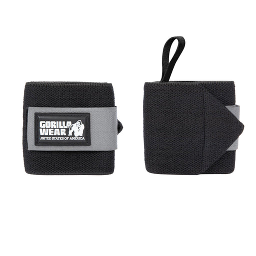 Gorilla Wear Wrist Wraps Basic, black/grey - Utrustning | Köp hos Gymcentralen