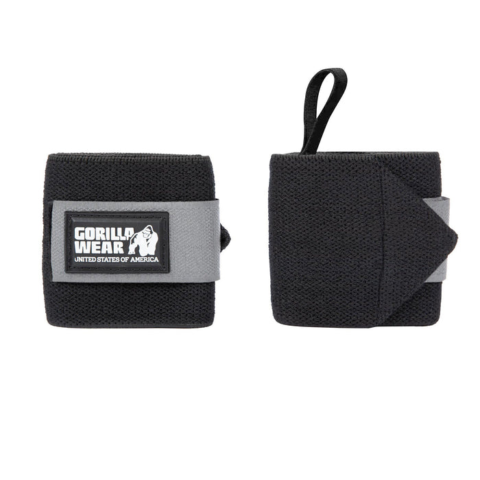 Gorilla Wear Wrist Wraps Basic, black/grey - Utrustning | Köp hos Gymcentralen