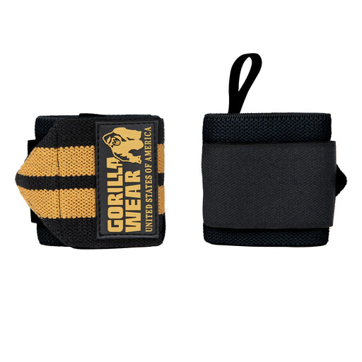 Gorilla Wear Wrist Wraps Pro, black/gold - Utrustning | Köp hos Gymcentralen