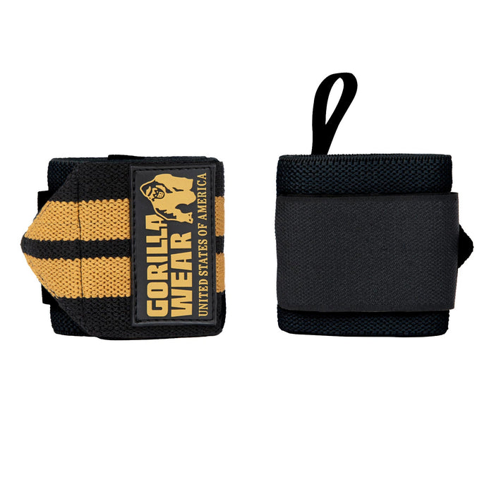 Gorilla Wear Wrist Wraps Pro, black/gold - Utrustning | Köp hos Gymcentralen