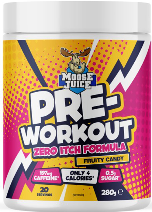 Muscle Moose Pre-Workout Zero Itch Formula - 20 Portioner