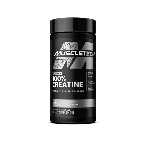 MuscleTech Platinum 100% Creatine Monohydrate - 100 caps - | Köp hos Gymcentralen