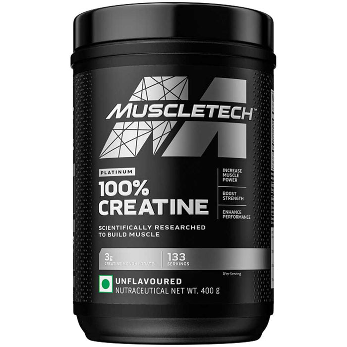 MuscleTech Platinum 100% Creatine Monohydrate - 400 g - | Köp hos Gymcentralen