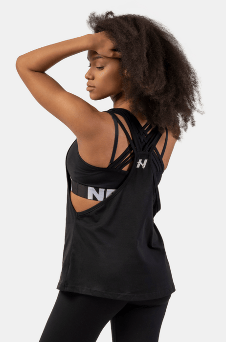 Nebbia Sleeveless Loose Cross Back Tank Top "Feeling Good" - | Köp hos Gymcentralen