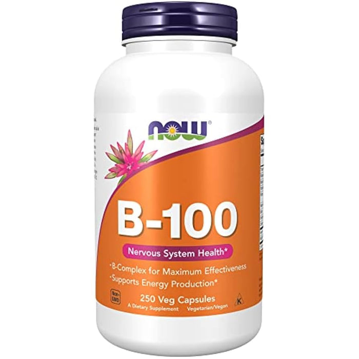NOW Foods Vitamin B - 100 - 100 veg caps - | Köp hos Gymcentralen