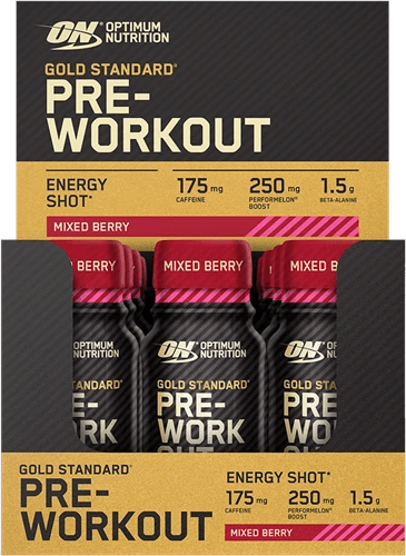 Optimum Nutrition Gold Standard Pre - workout Shot - 12 x 60 ml - | Köp hos Gymcentralen