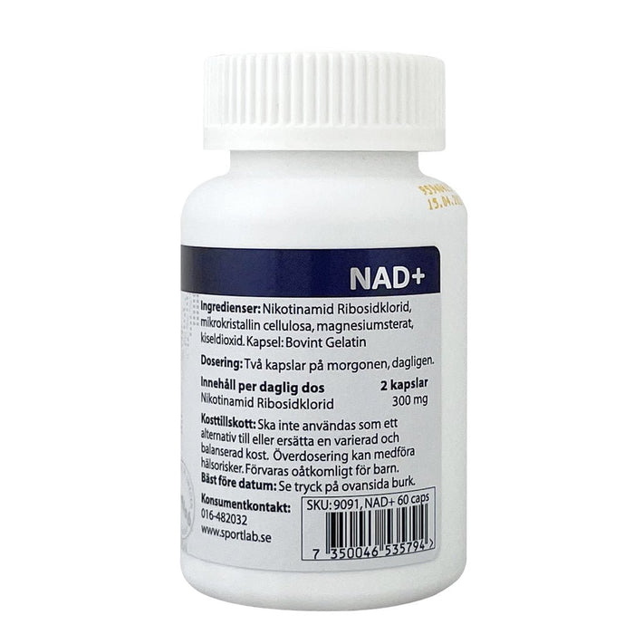 Sportlab NAD+ 60 kapslar - | Köp hos Gymcentralen