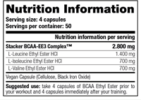 Stacker2 BCAA Ethyl Ester - 198 caps - | Köp hos Gymcentralen