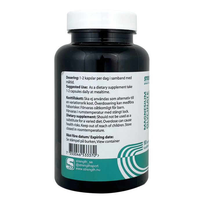 Strength Sport Nutrition Magnesium Glycinate 90 kapslar - | Köp hos Gymcentralen